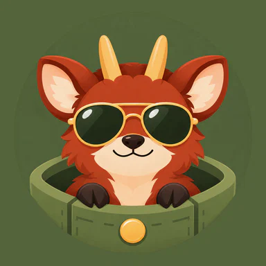 Pudu Pocket: un pudú con lentes de sol asomando de un bolsillo